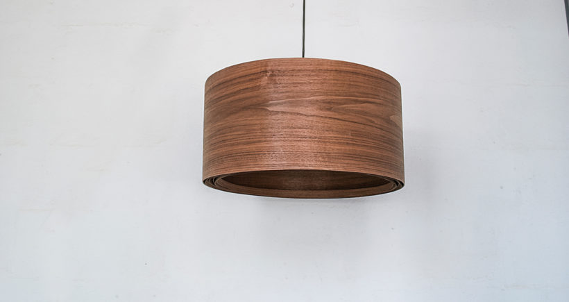 Spiral Walnut Handmade Wooden Ceiling