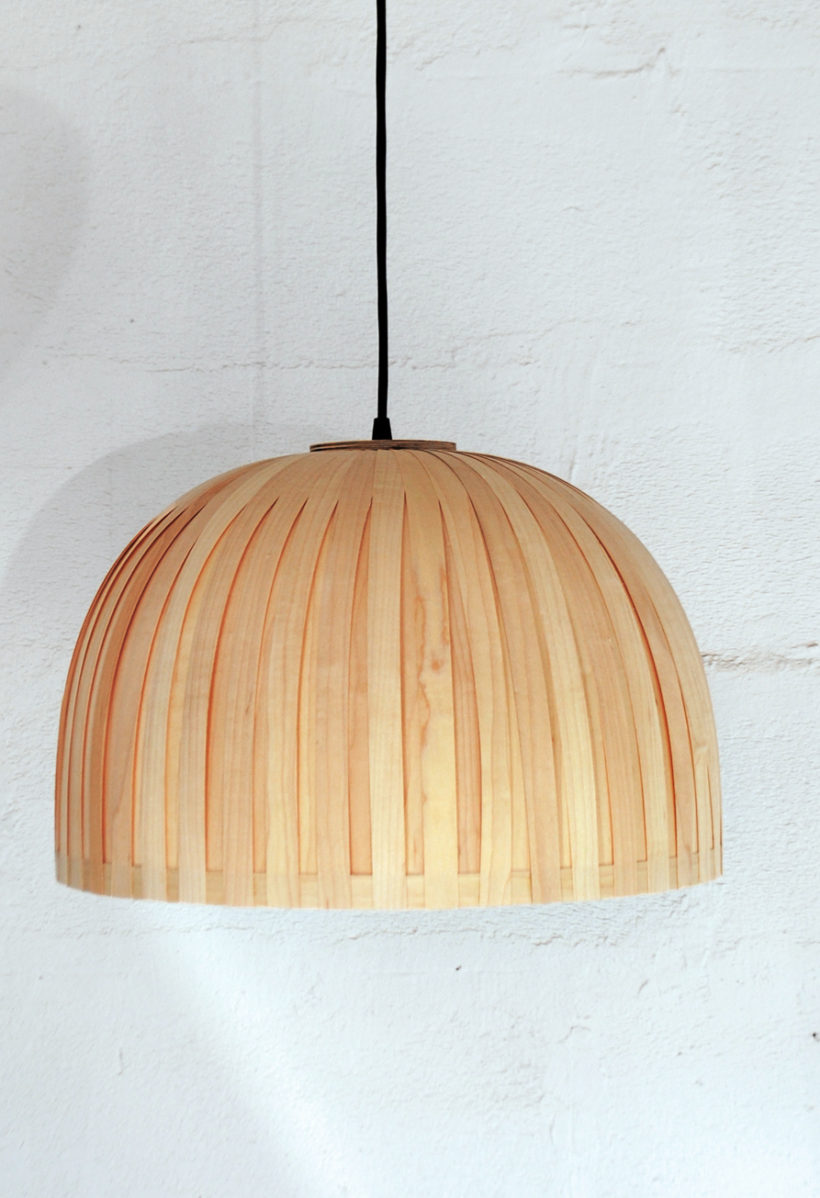 Bell Maple - Handmade Wooden Ceiling Light