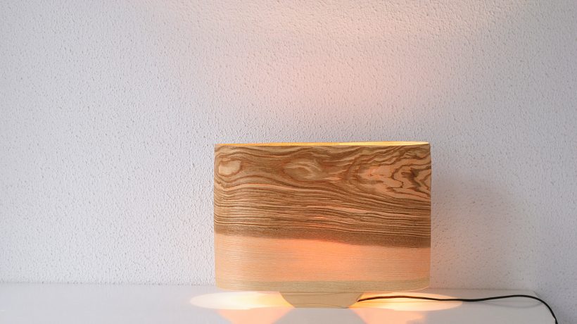 Wagon Olive - Handmade Wooden Table Lamp